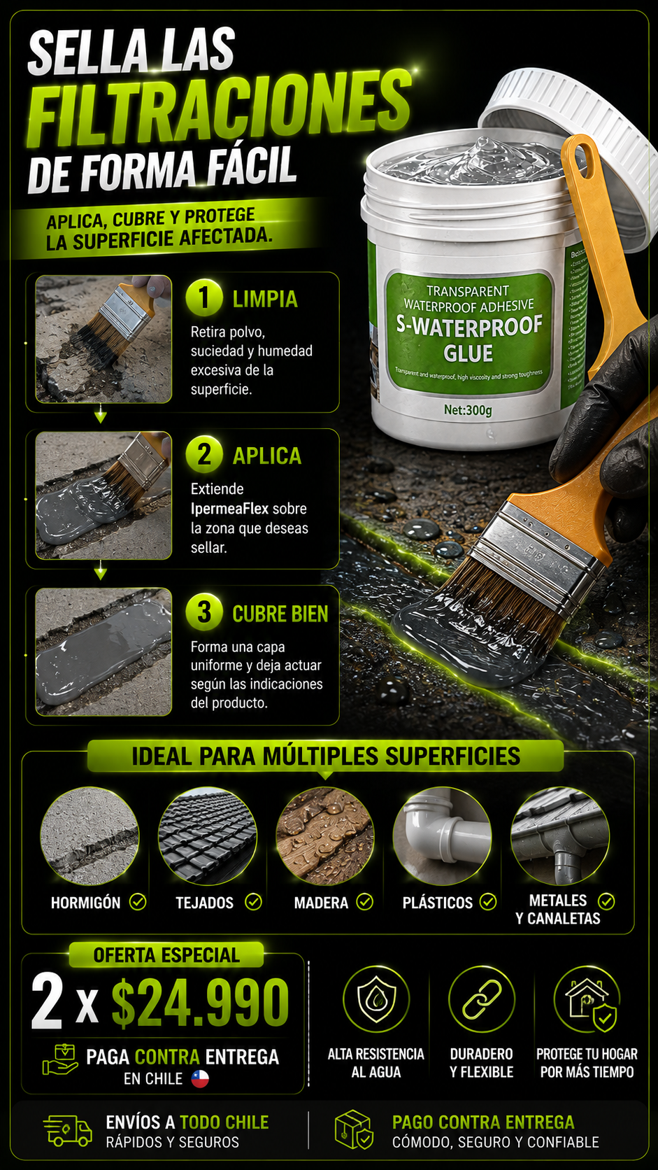 IpermeaFlex - Gel Sellador Impermeable 300gr
