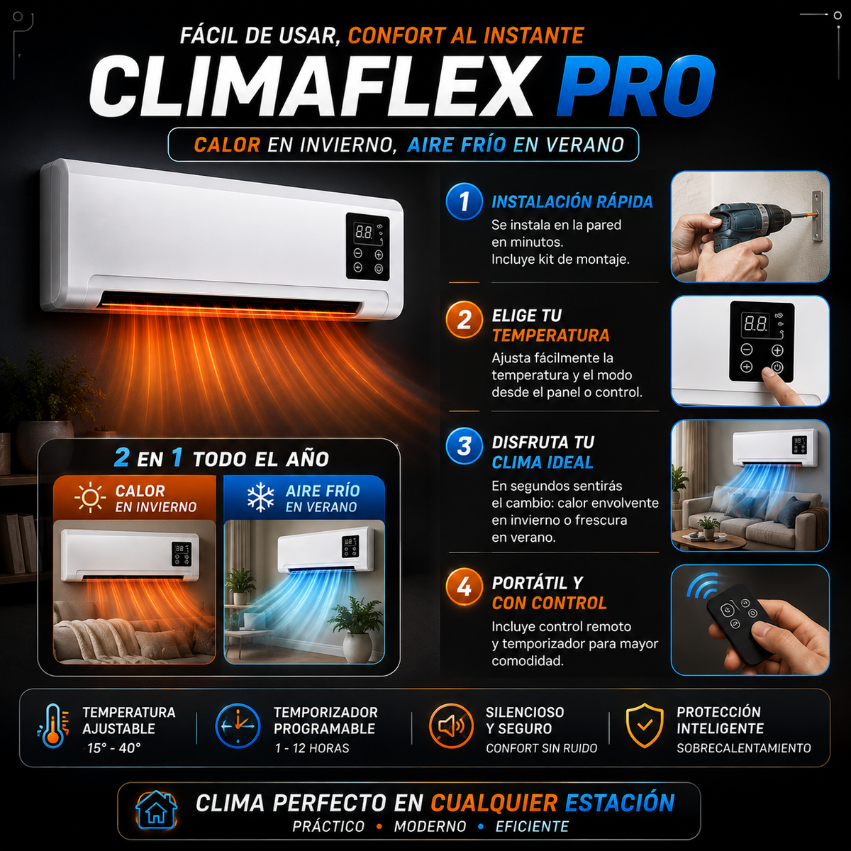 ClimaFlex Pro - Aire acondicionado