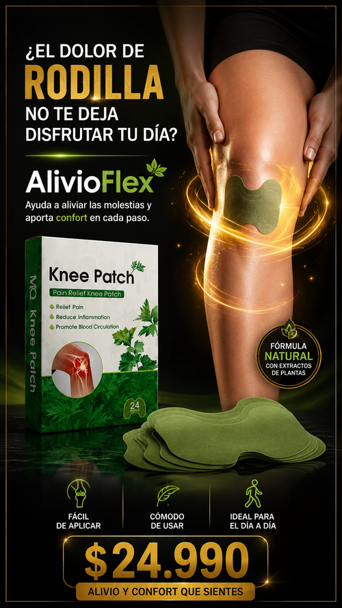 AliviaFlex Parches para Rodilla - caja de 10 unidades.