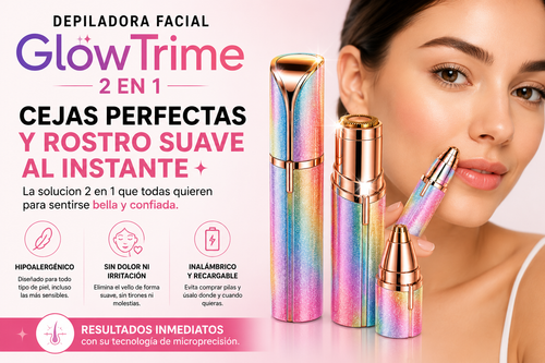 GlowTrim™ Depiladora de Precisión Facial 2 en 1